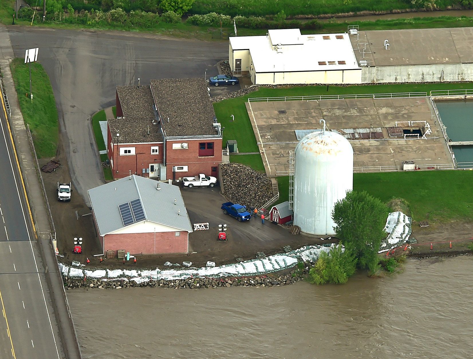 Flooding Laurel water plant